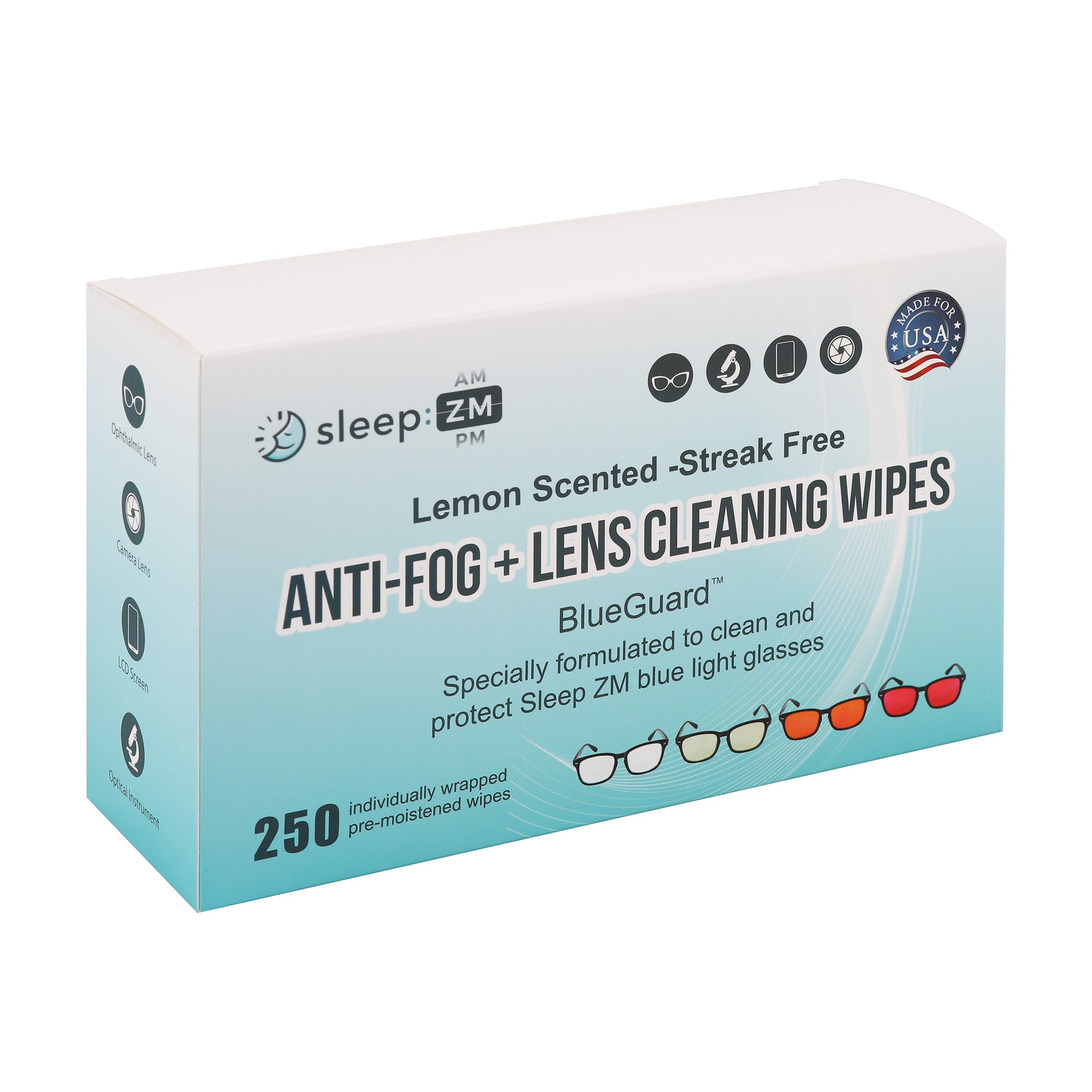 BlueGuard Anti-fog Cleaning Wipes