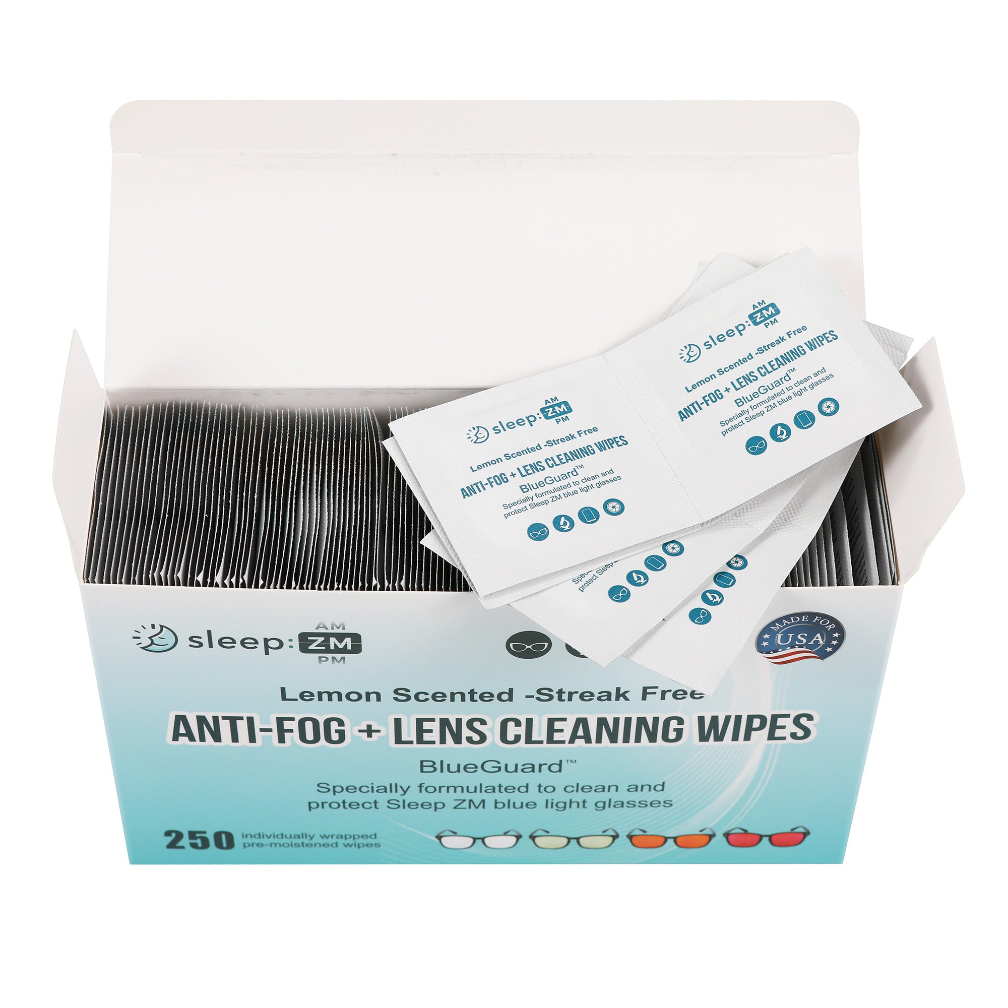 BlueGuard Anti-fog Cleaning Wipes
