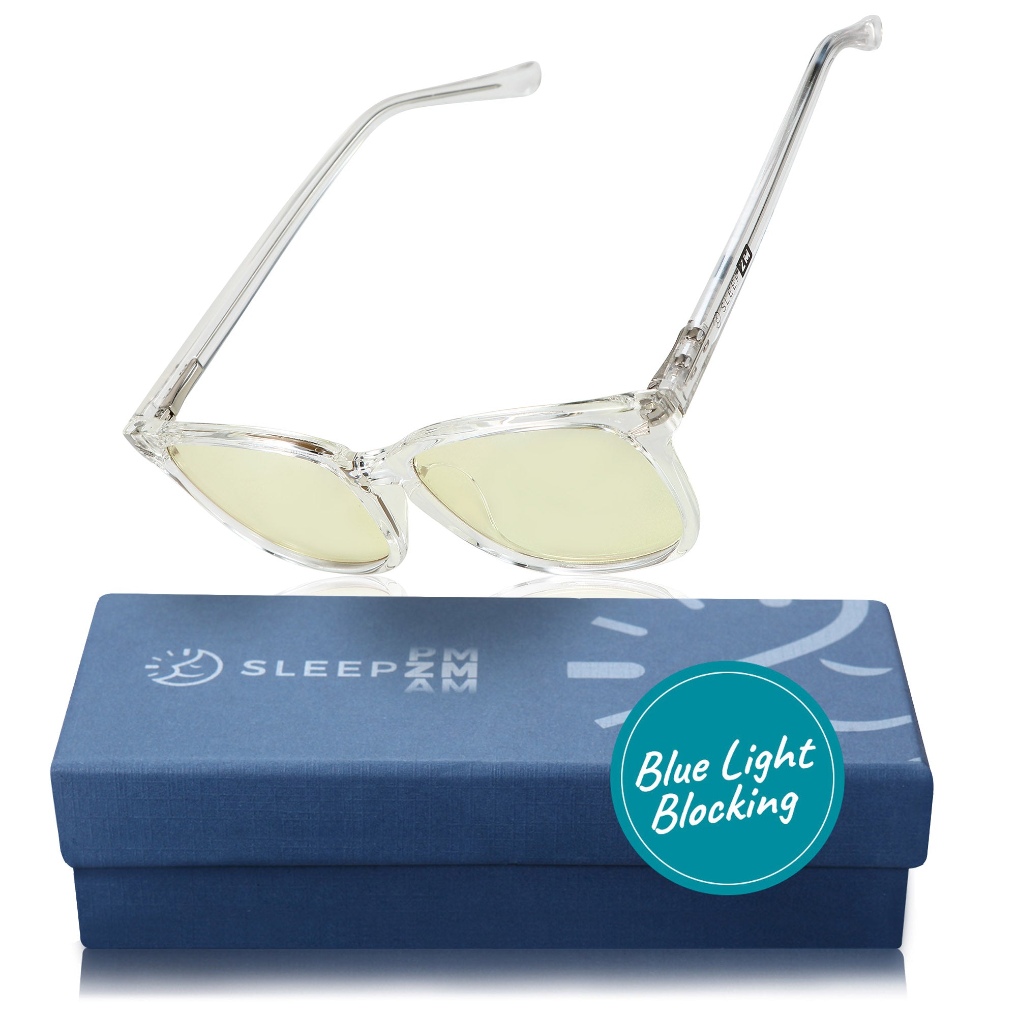 DaytimeMax Wayfarer Blue Light Computer Glasses - Crystal