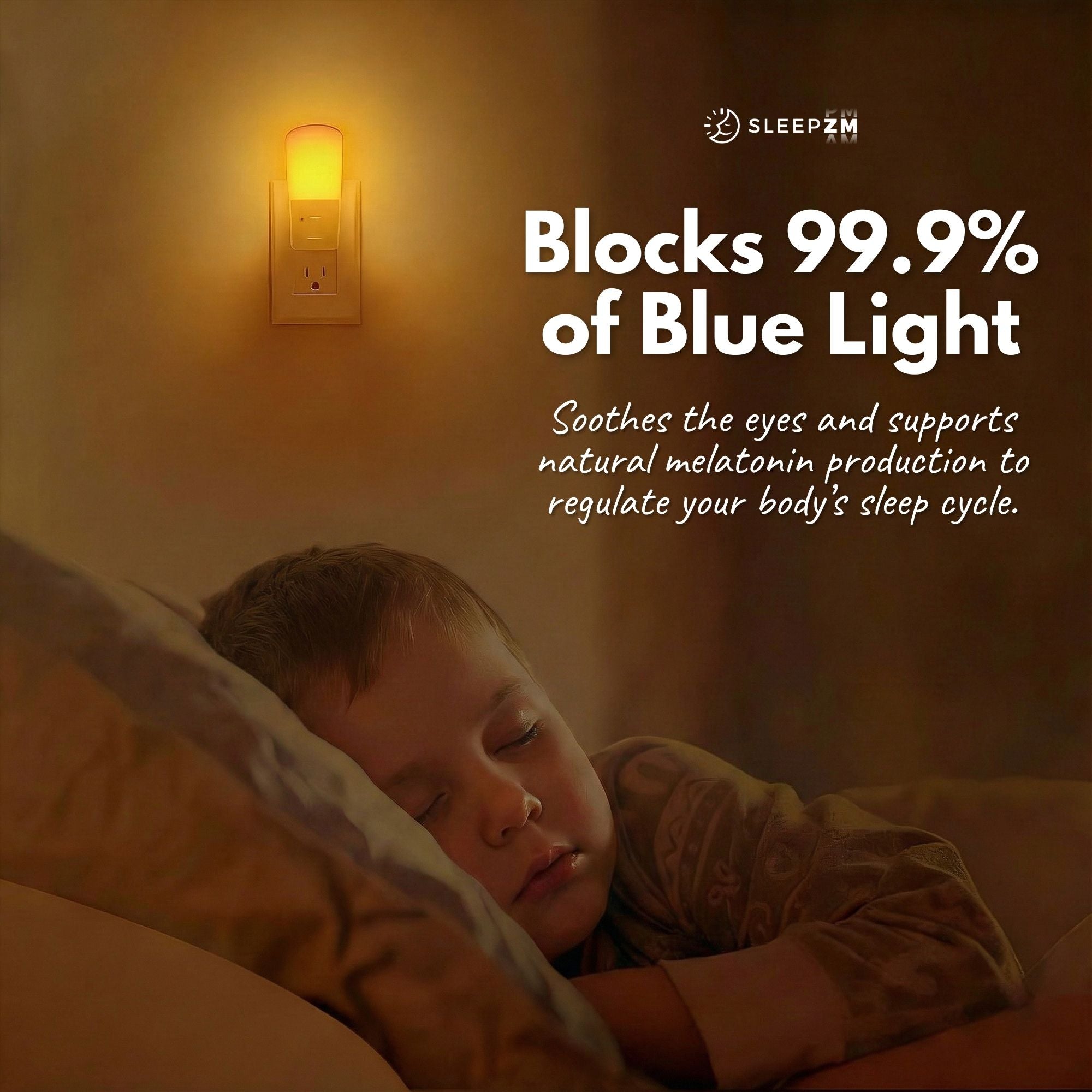 Amber Plugged-In Night Light