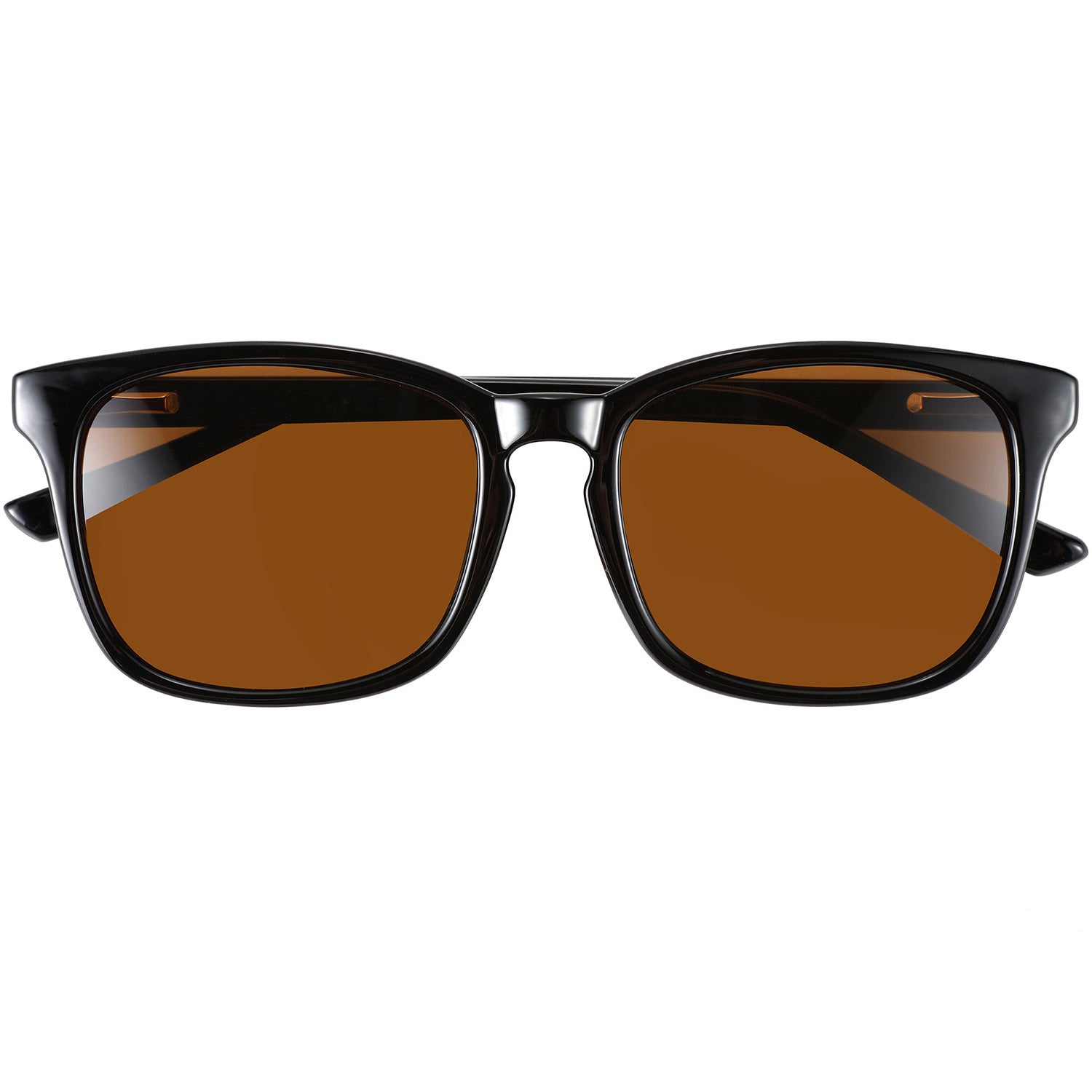 Night-time Brown Wayfarer Blue Light Blocking Glasses - Black