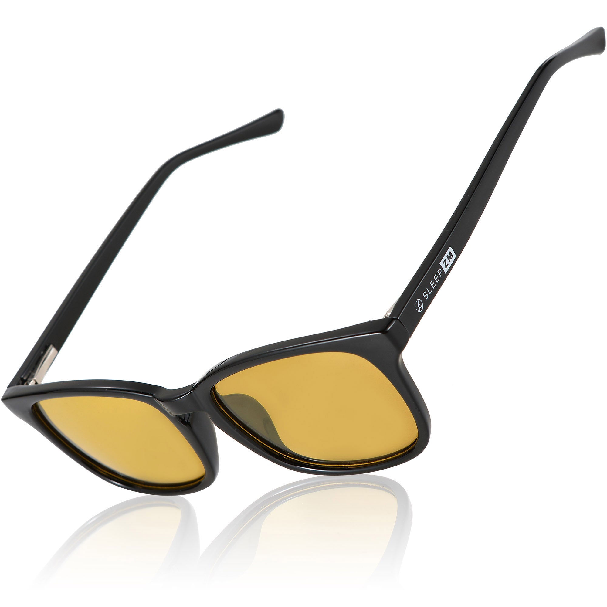 Night-time Driving Wayfarer Blue Light Blocking Glasses - Black