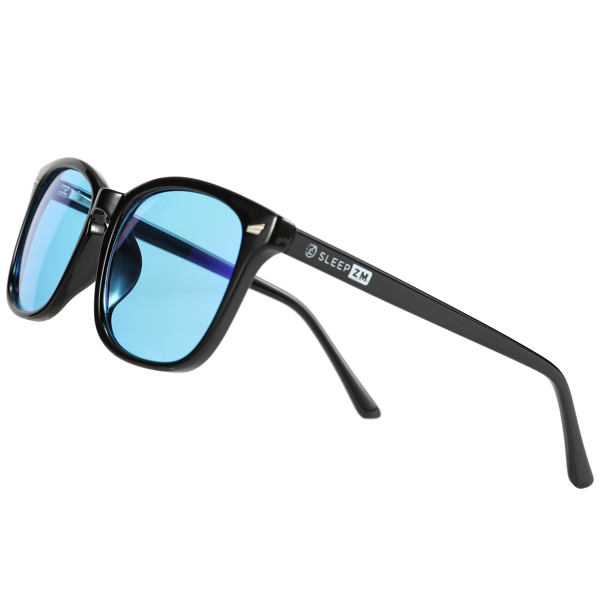 FlickerAid Black Wayfarer - Blue