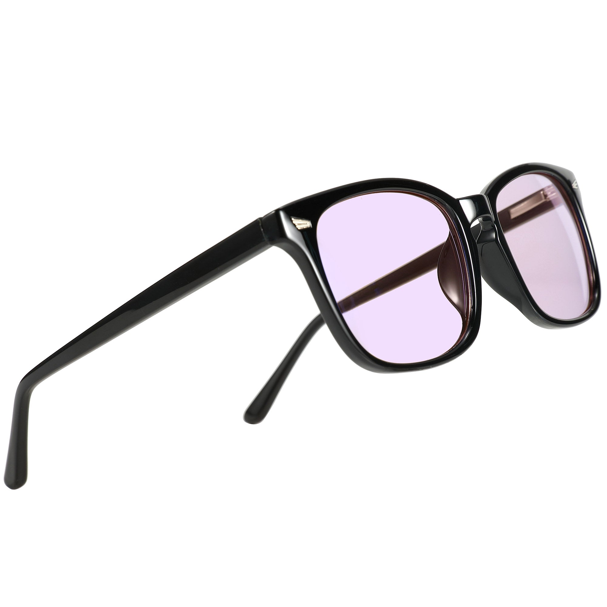 Calm Black Wayfarer - Lavender
