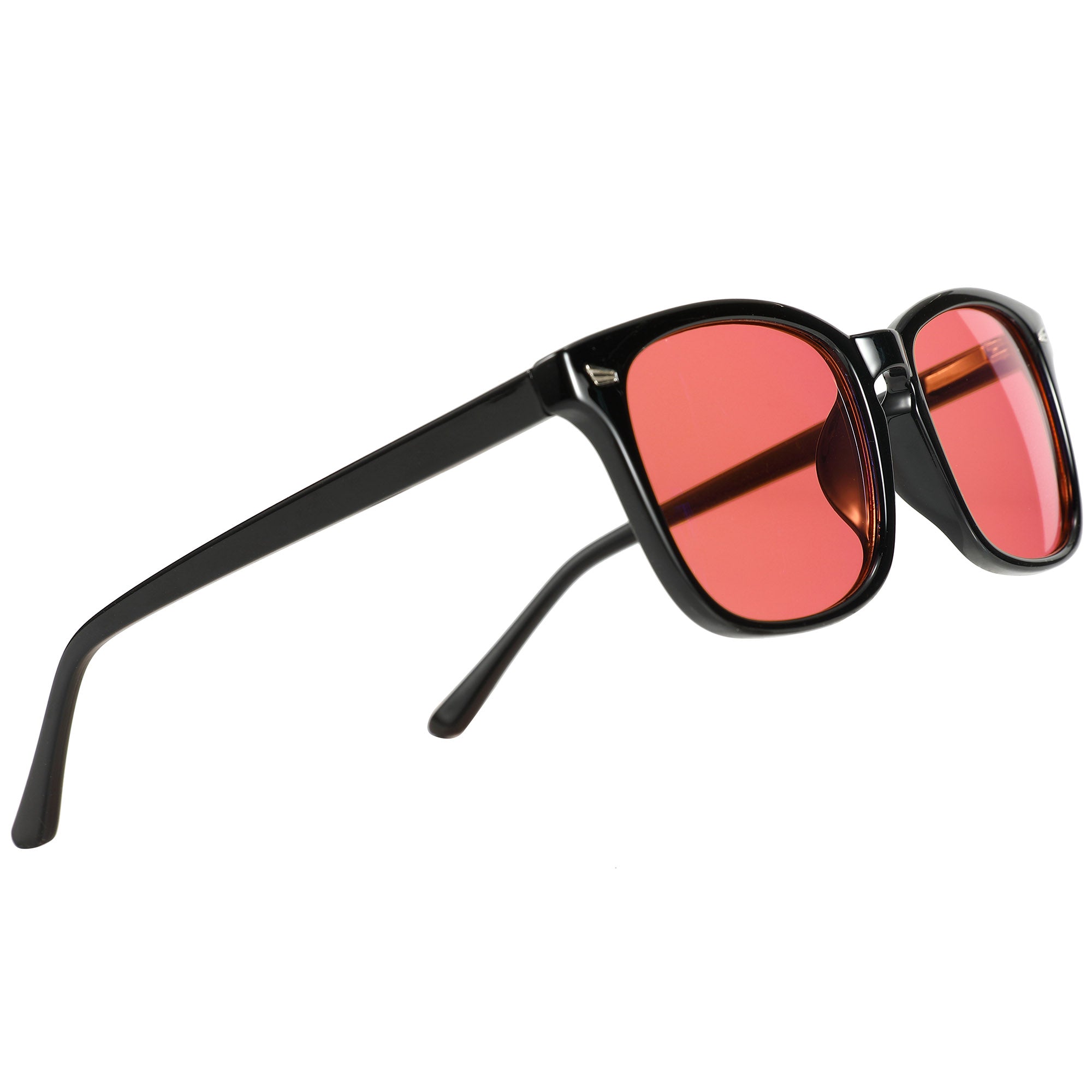 Serenity Black Wayfarer - Peach