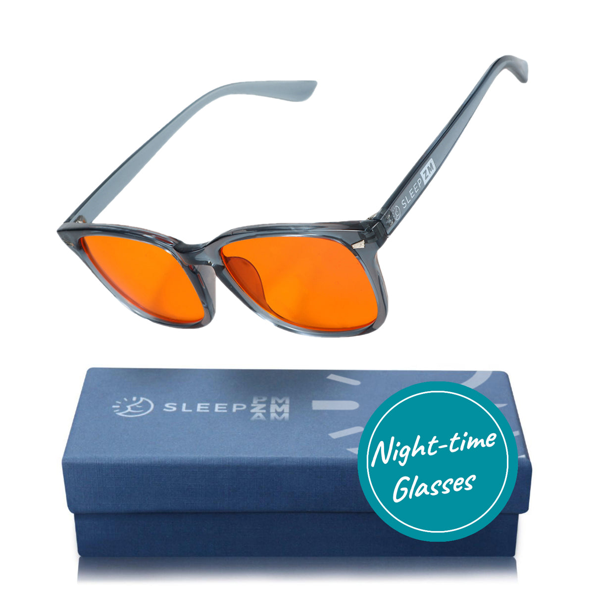 SleepAid Orange Wayfarer Blue Light Glasses – Blue
