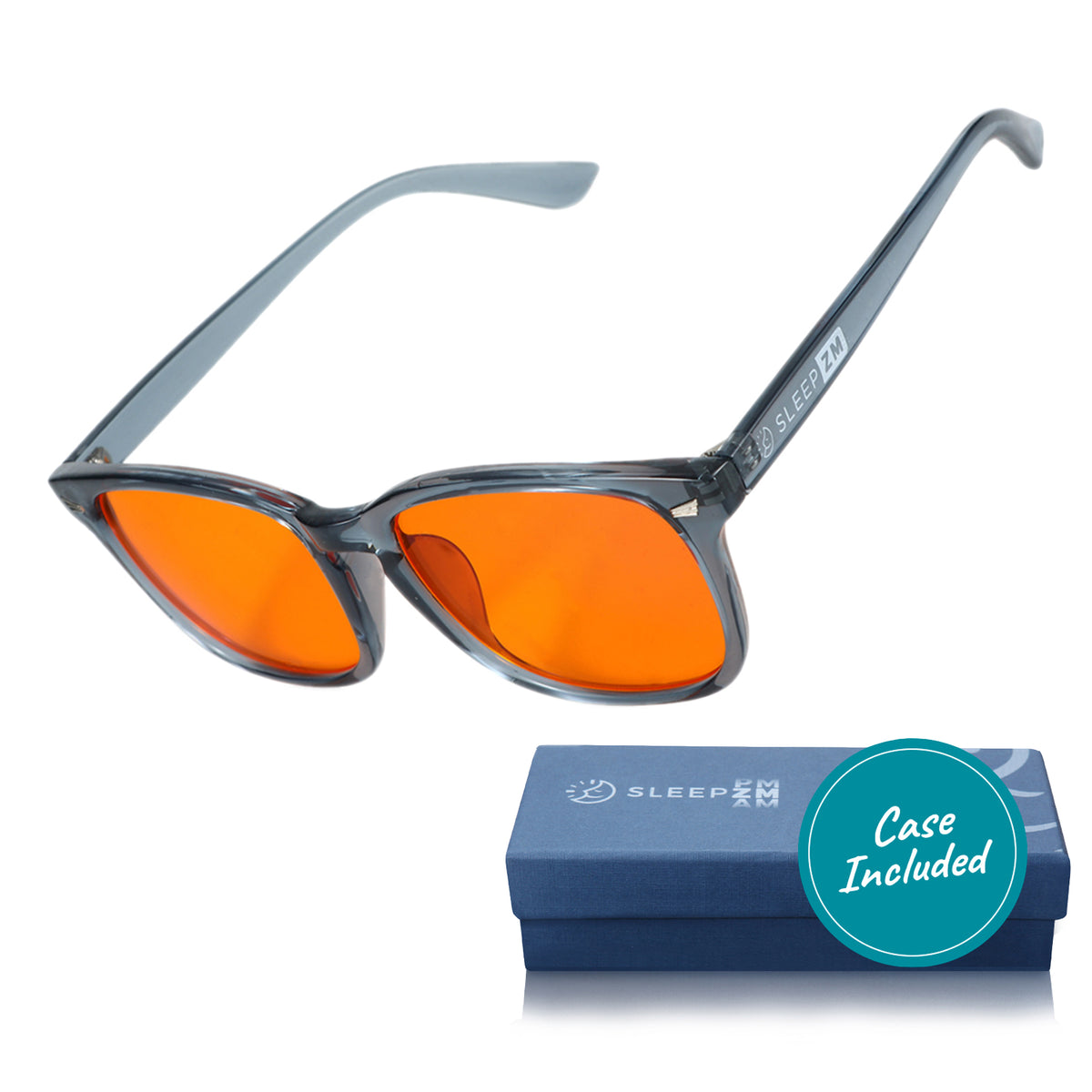 SleepAid Orange Wayfarer Blue Light Glasses – Blue