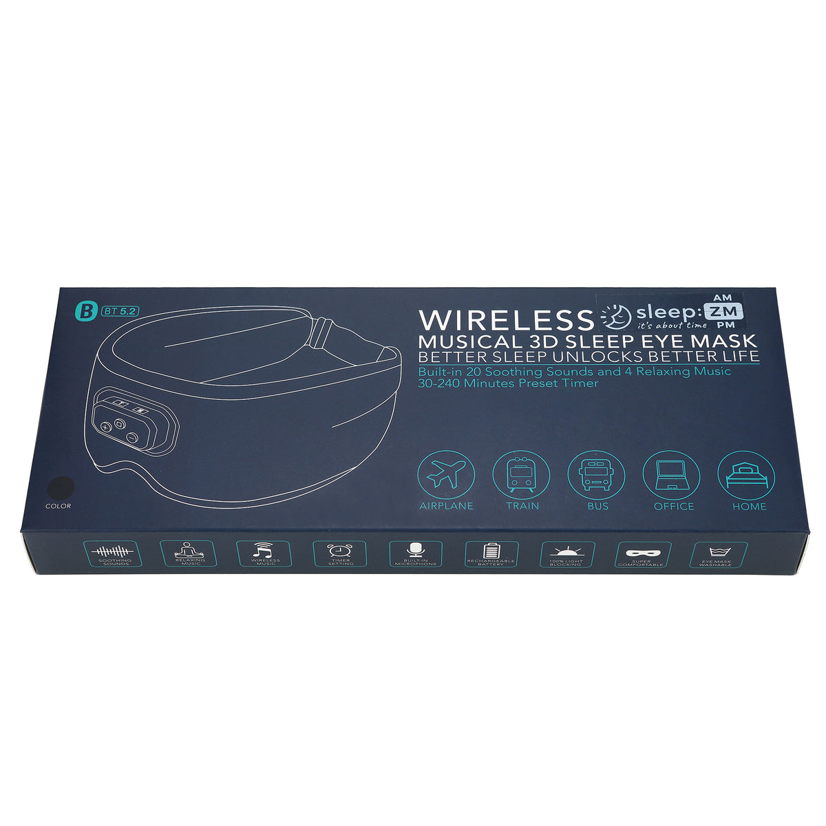 Plush Bluetooth Sleep Mask
