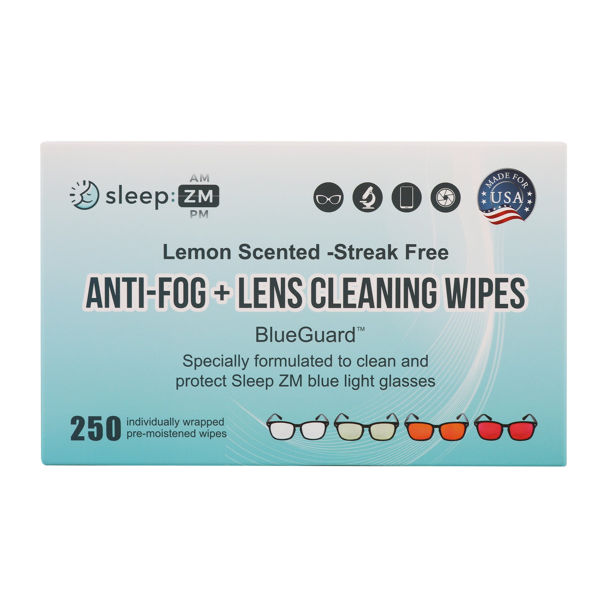 BlueGuard Anti-fog Cleaning Wipes