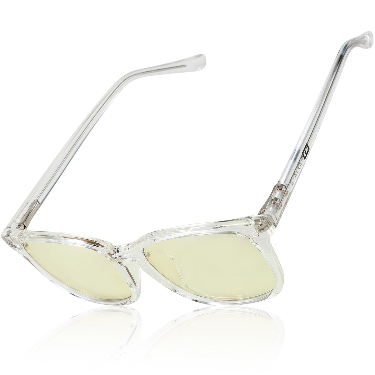 ScreenAid Yellow Wayfarer Blue Light Glasses – Crystal