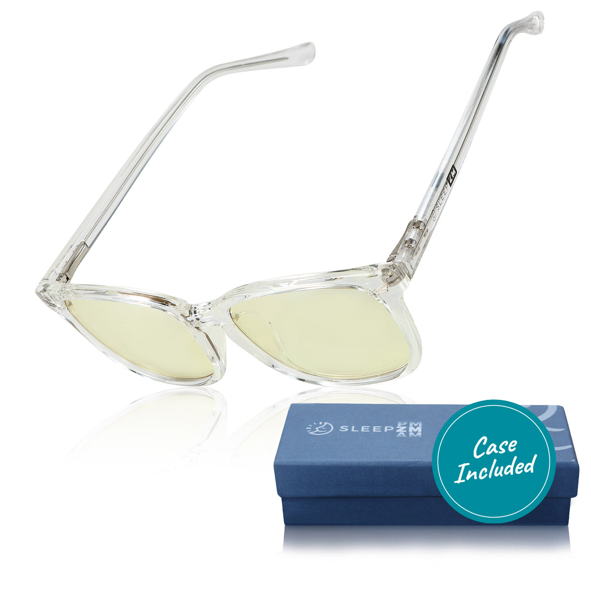ScreenAid Yellow Wayfarer Blue Light Glasses – Crystal