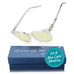 ScreenAid Yellow Wayfarer Blue Light Glasses – Crystal