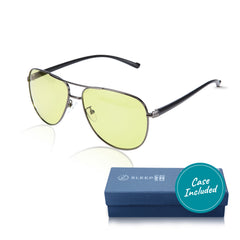 Adapt Photochromic Aviator Blue Light Glasses – Black & Silver
