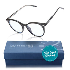 InvisiAid Clear Oracle Blue Light Glasses – Black