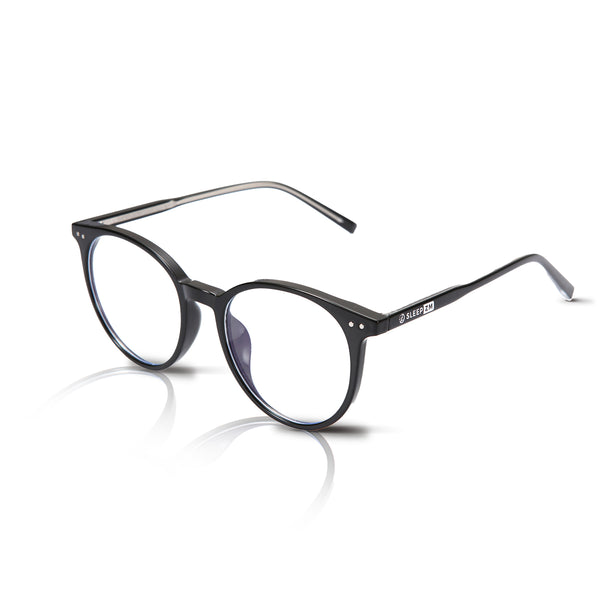 Black Oracle-style daytime blue light computer glasses