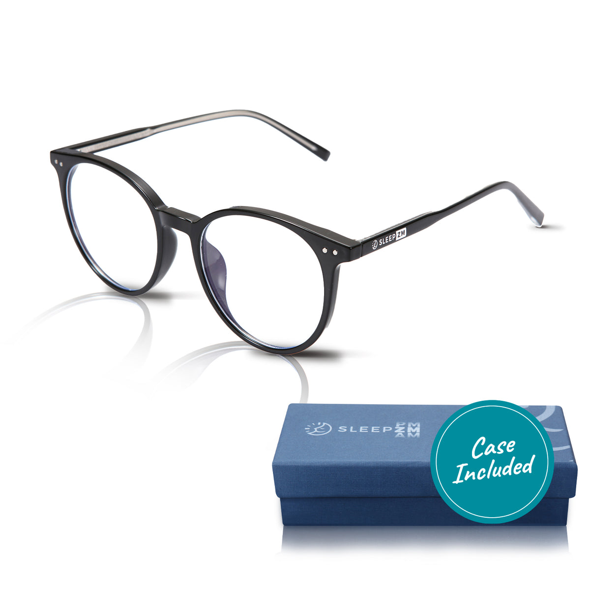 InvisiAid Clear Oracle Blue Light Glasses – Black