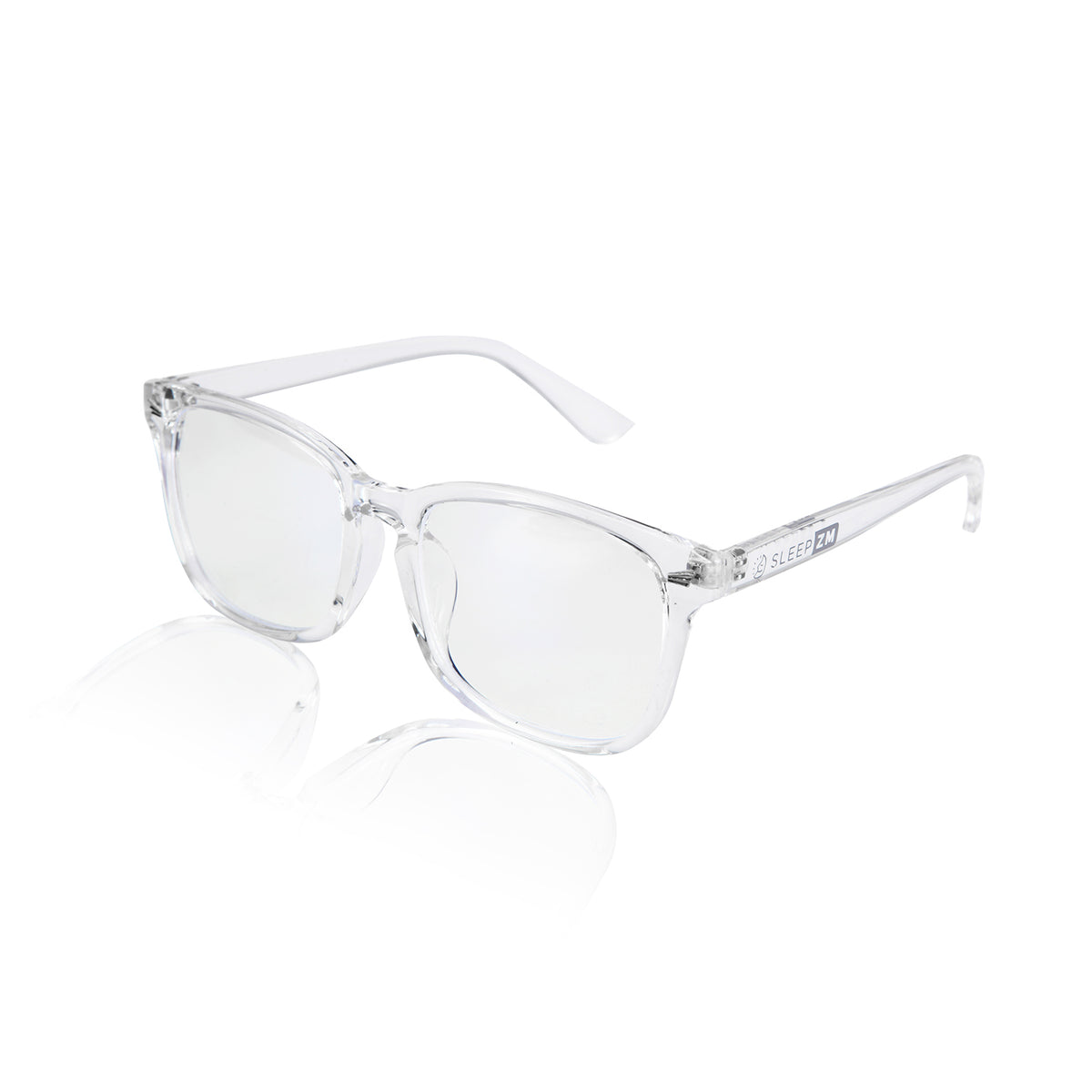 Crystal Wayfarer-style daytime blue light computer glasses