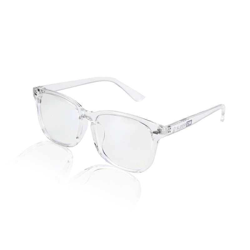 Crystal Wayfarer-style daytime blue light computer glasses