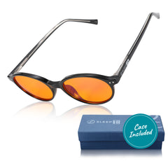 SleepAid Orange Ivy Blue Light Glasses – Black