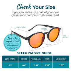 SleepAid Orange Muse Blue Light Glasses – Black