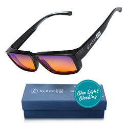 SleepAid Orange Fit Over Blue Light Glasses – Black