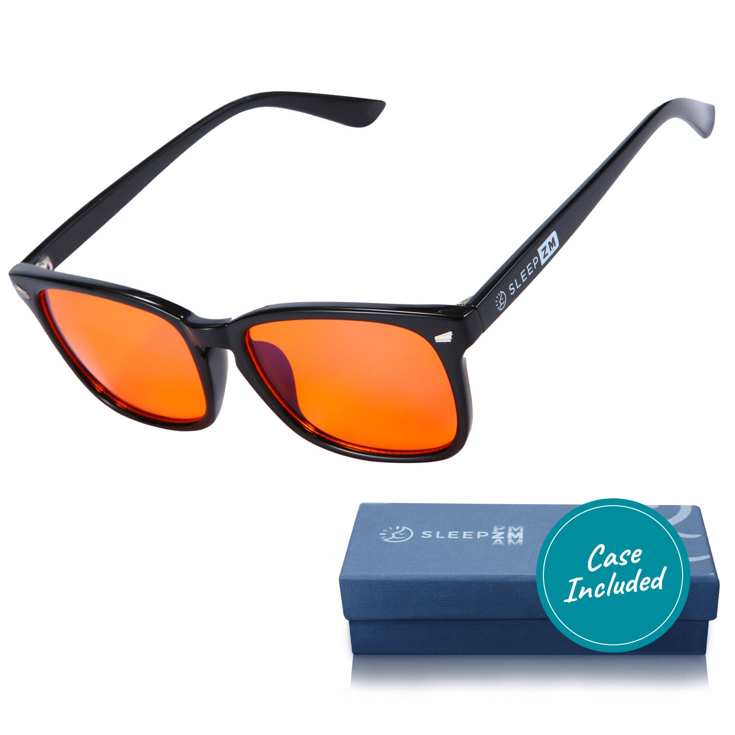 Night-time Wayfarer Blue Light Glasses - Black