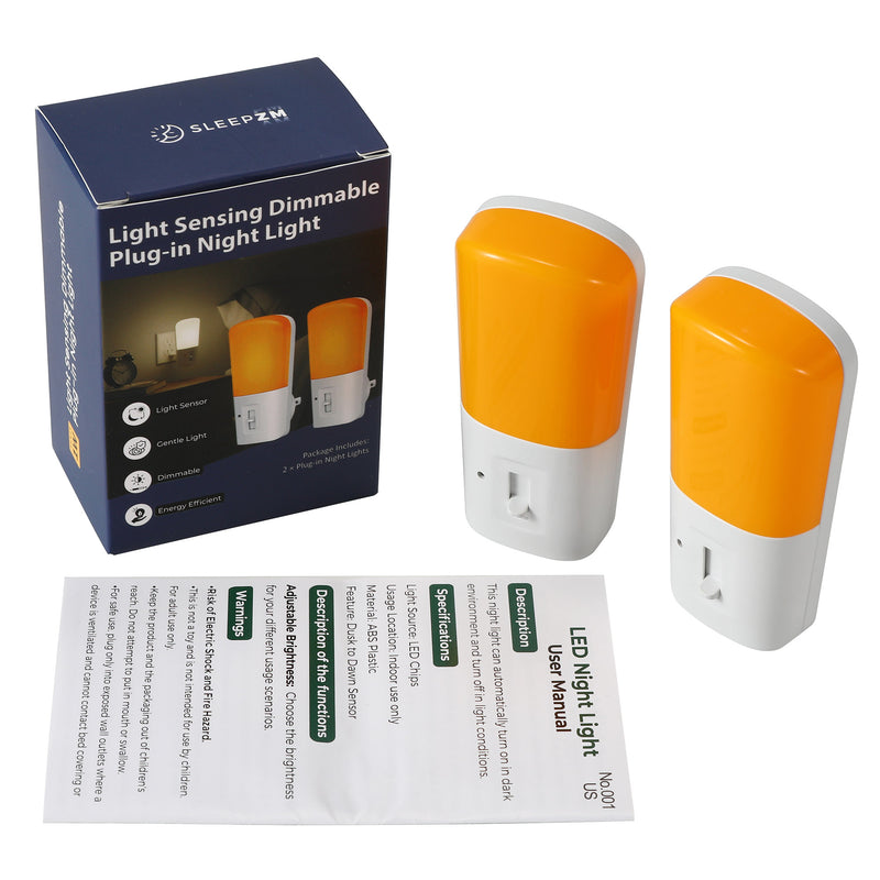 Amber Plugged-In Night Light