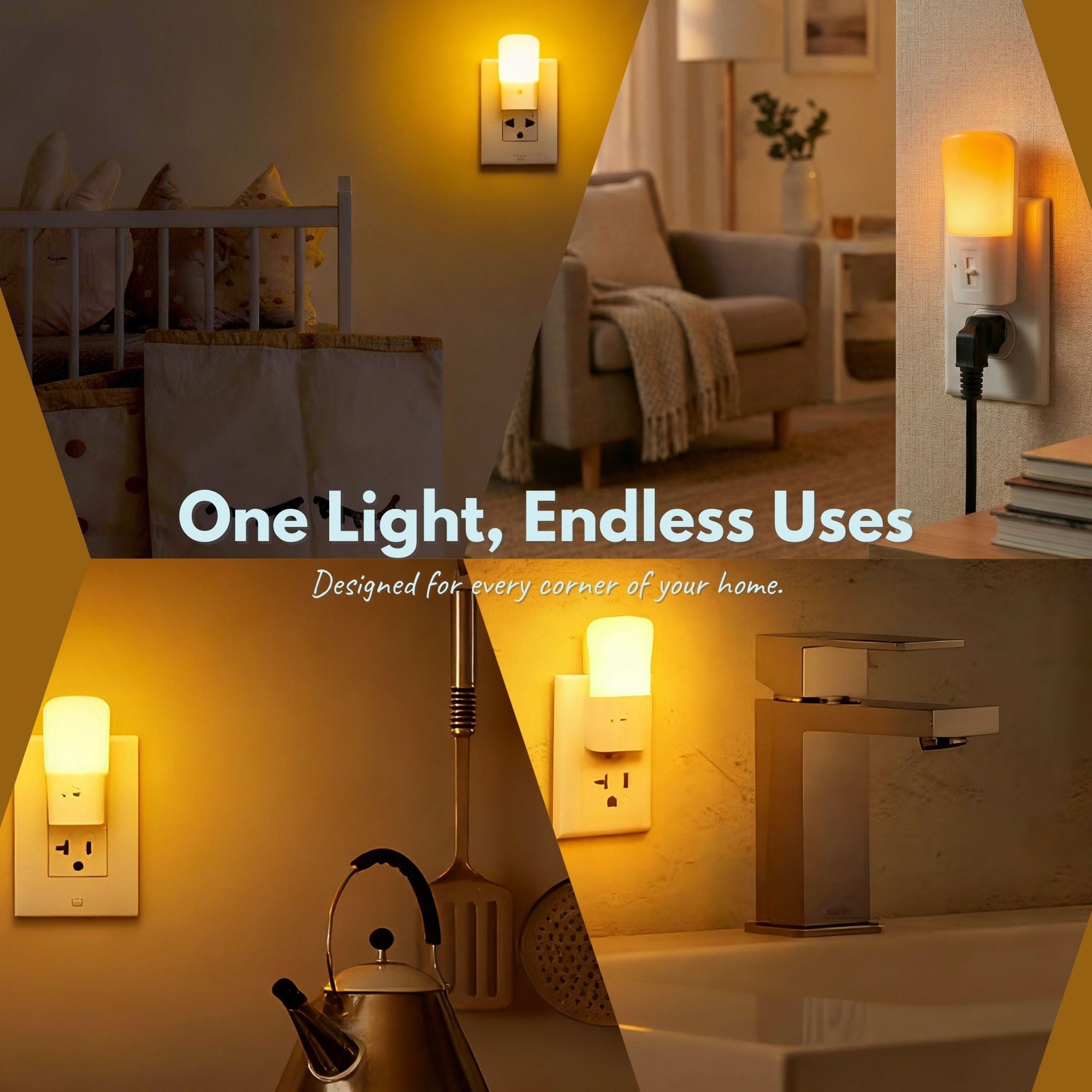 Amber Plugged-In Night Light