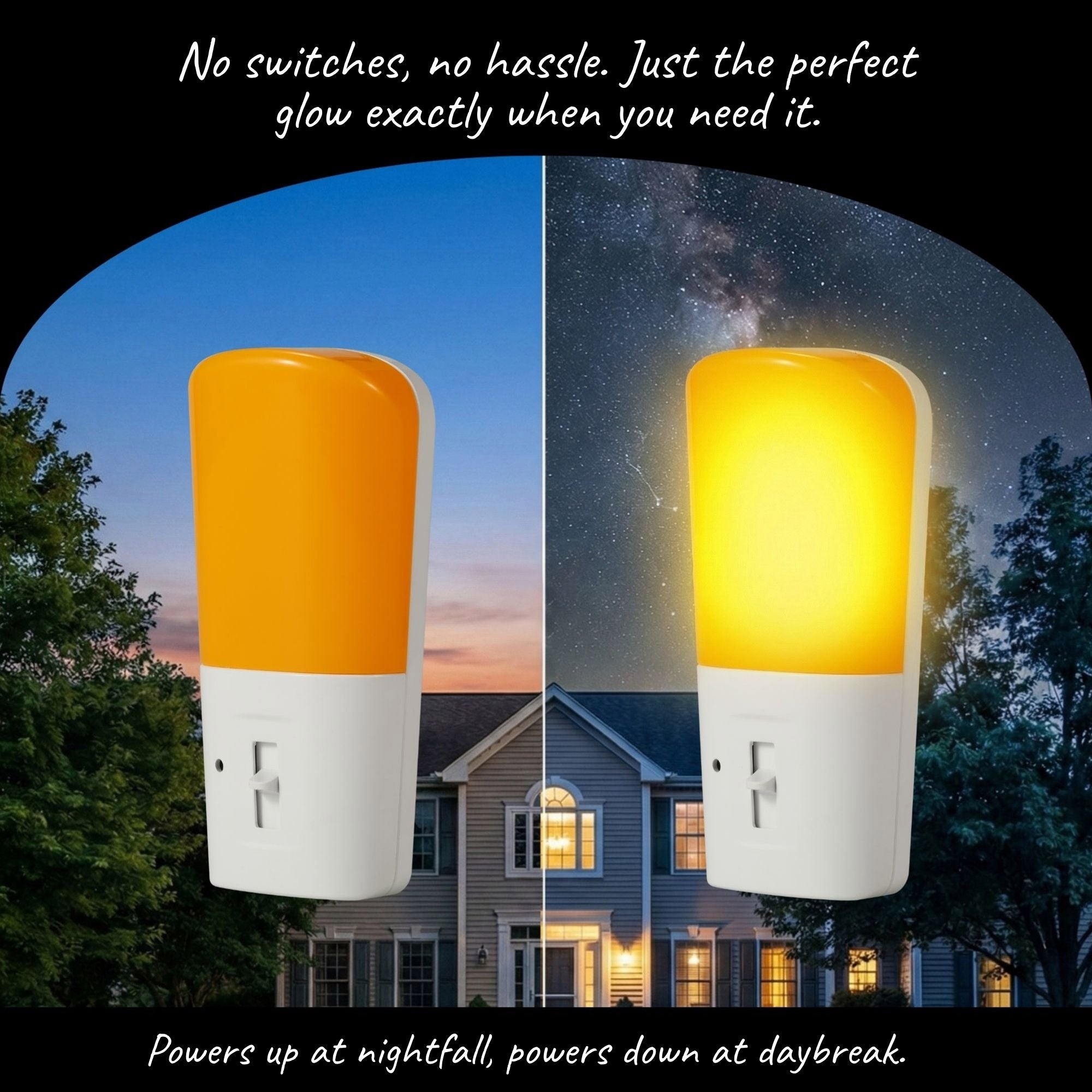 Amber Plugged-In Night Light