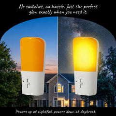 Amber Plugged-In Night Light
