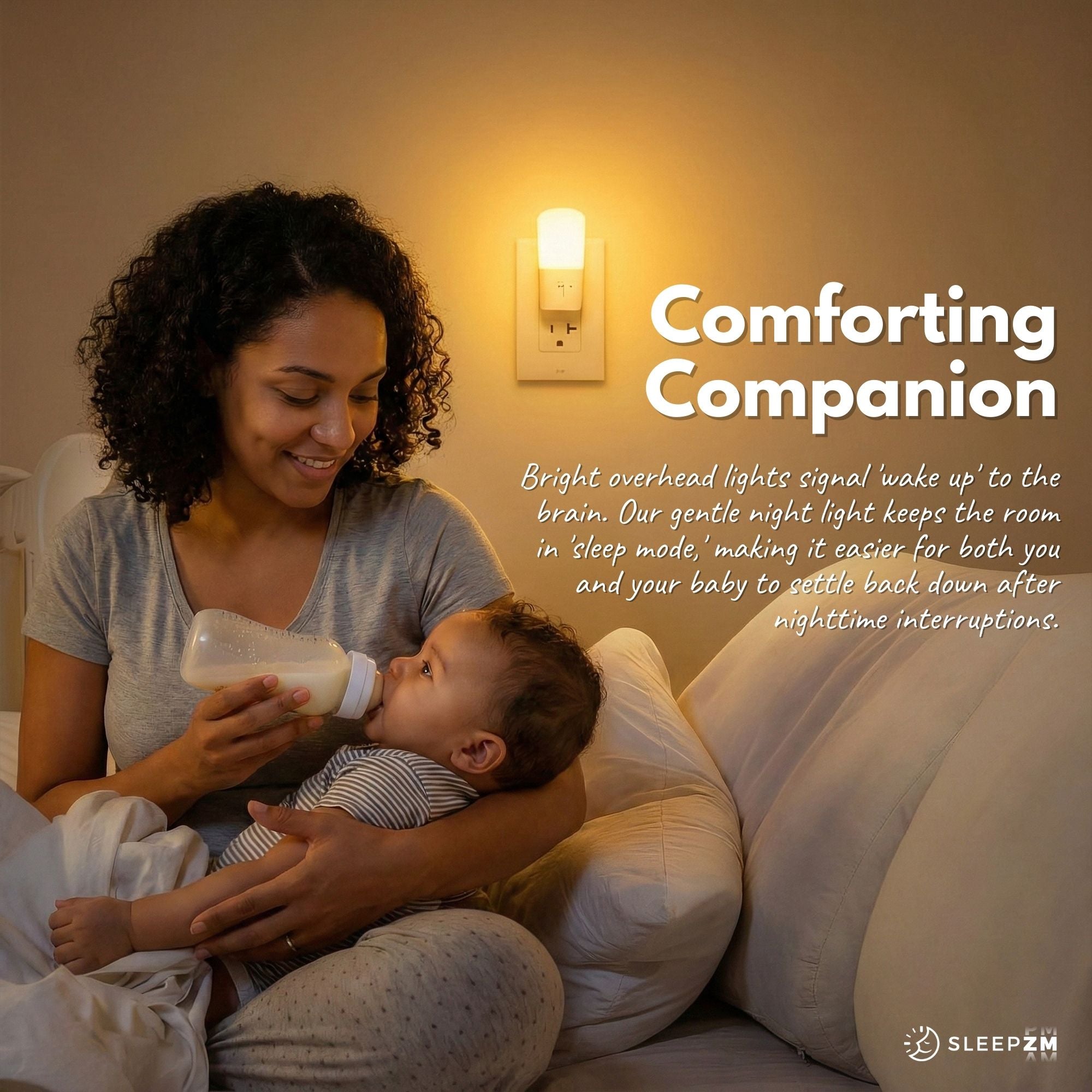 Amber Plugged-In Night Light