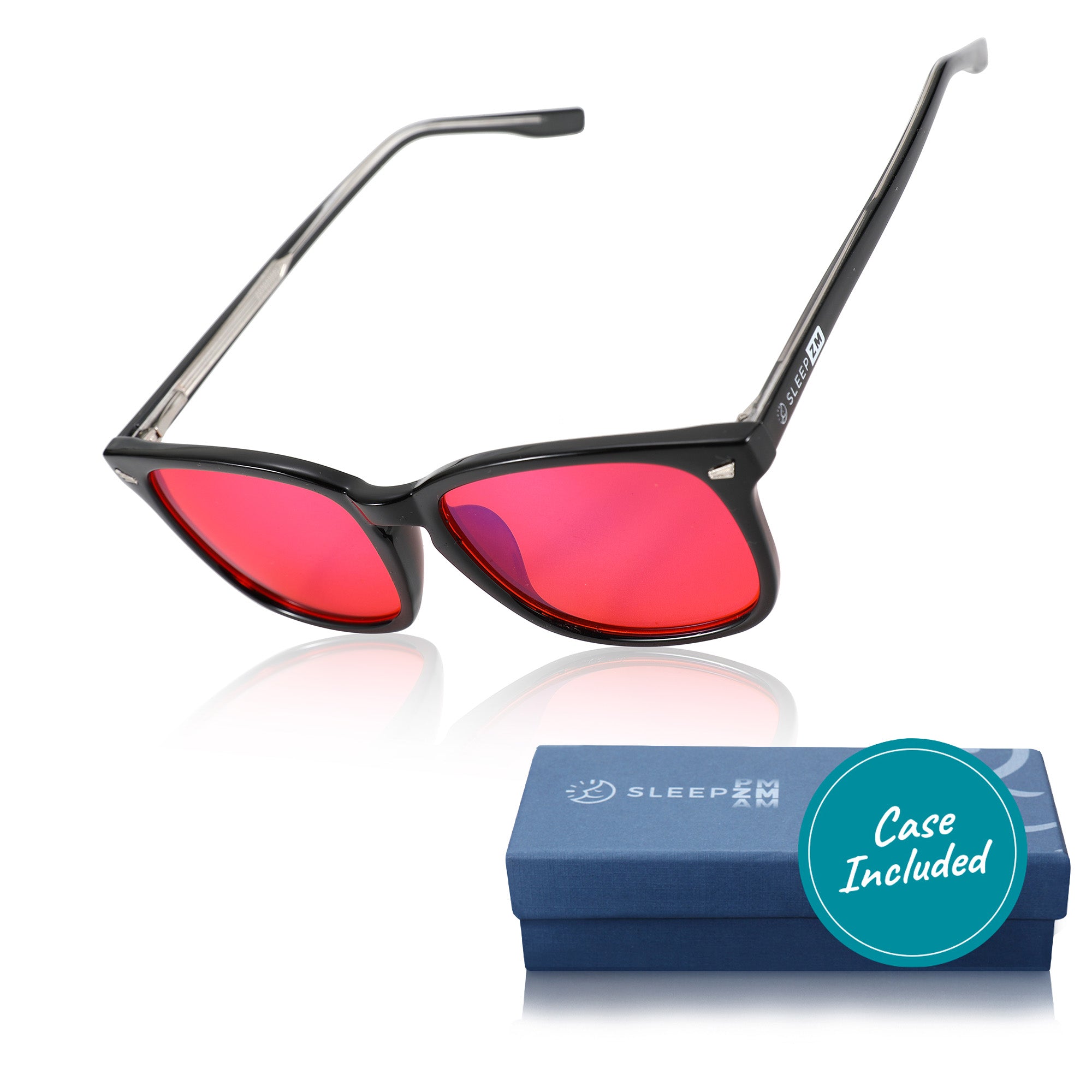 Premium Wayfarer Red + Case