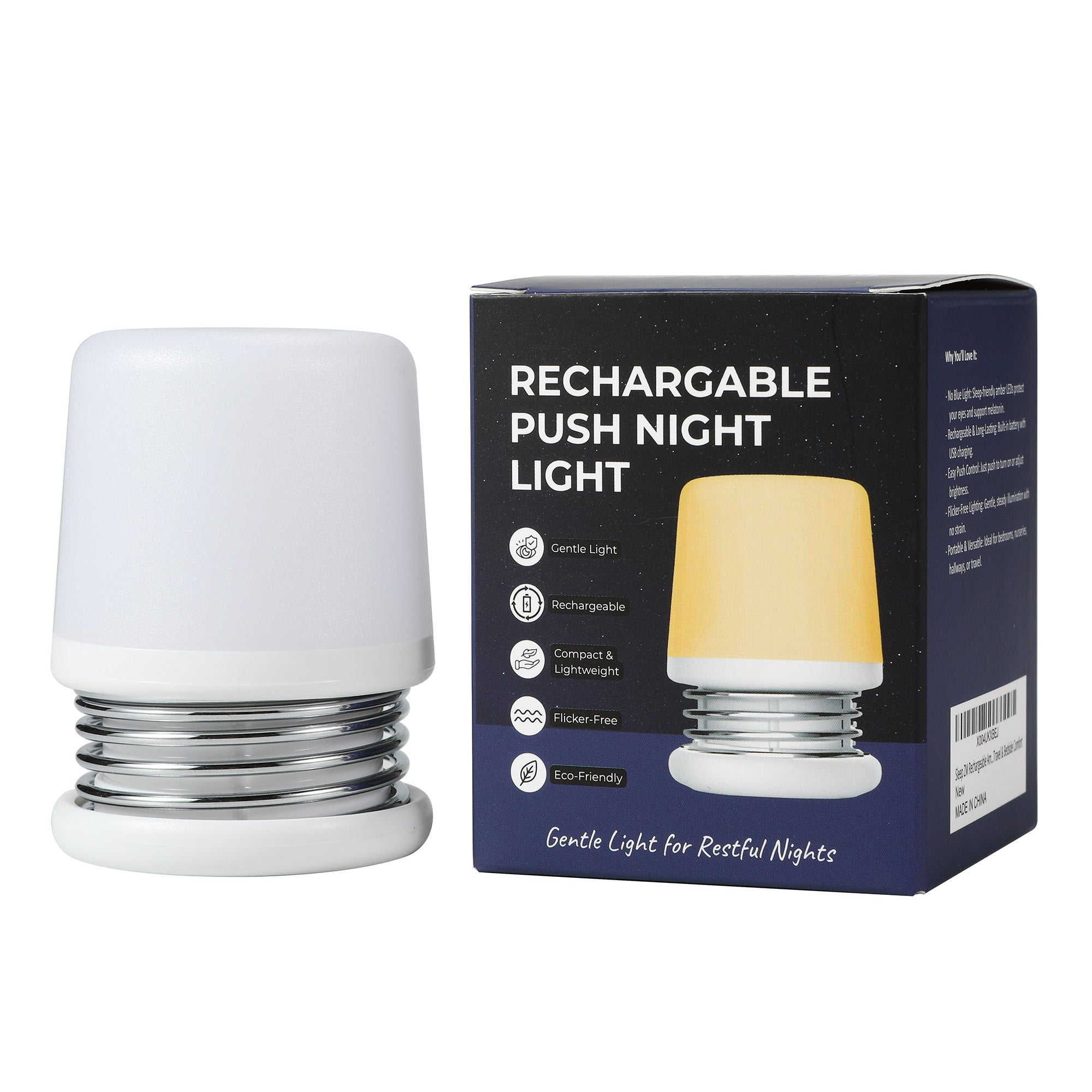 Amber Push Night Light