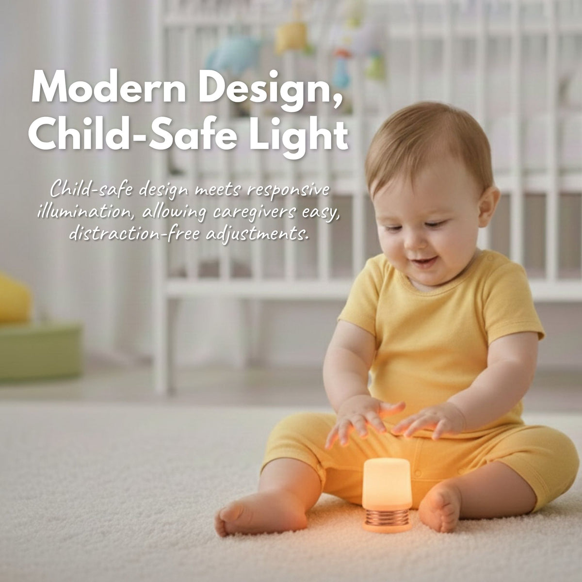 Amber Push Night Light