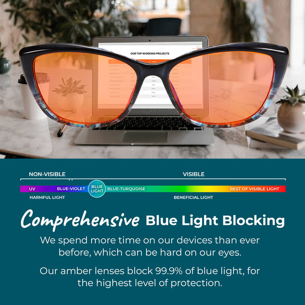 Blue Mystic Style Blue Light Glasses