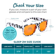 Snow Leopard Print Style Blue Light Glasses and Sunglasses