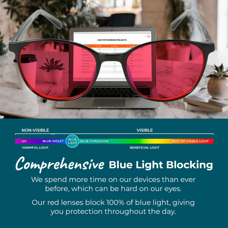 Night-TimeMax Taylor Kids Blue Light Blocking Glasses - Black
