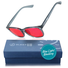 SleepAidMax Red Wayfarer Blue Light Glasses – Blue