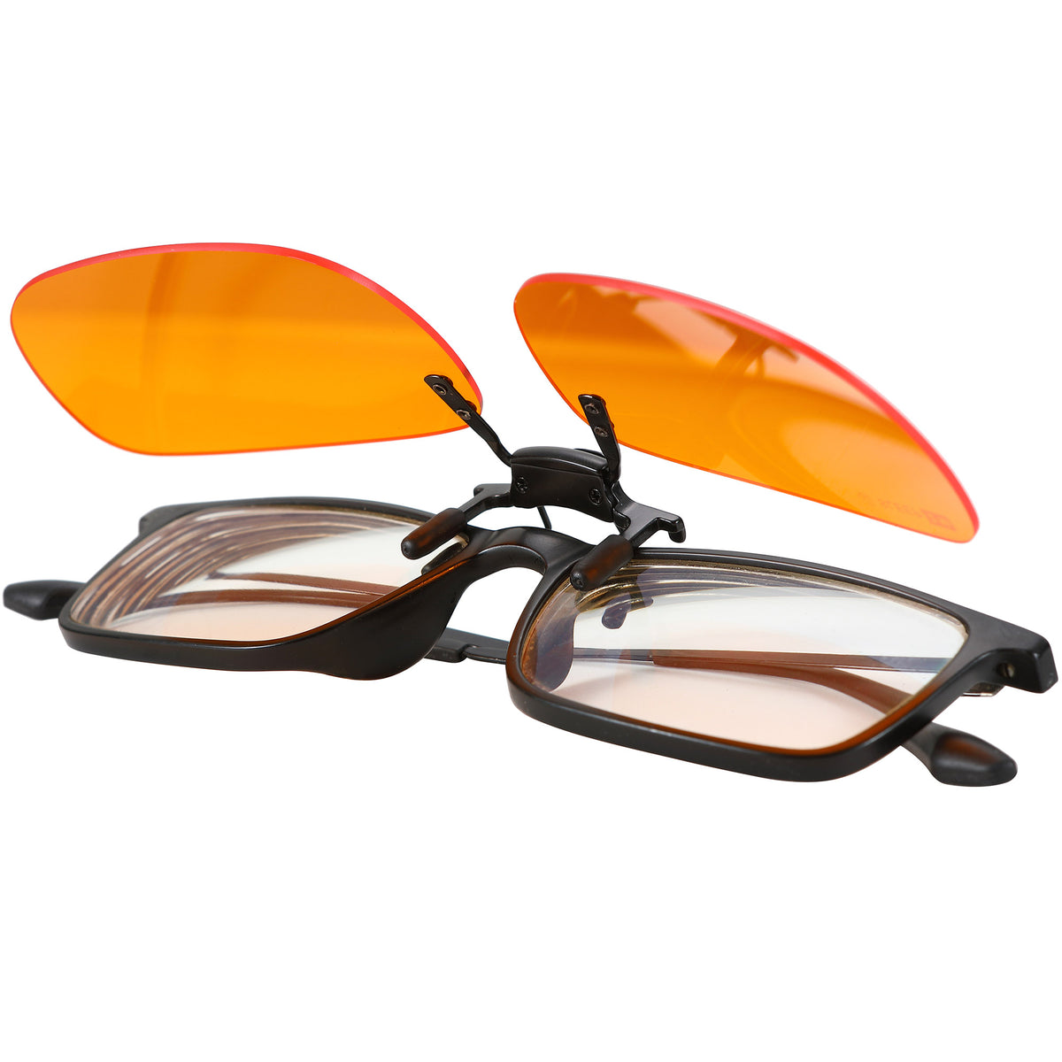SleepAid Orange Flip-Up Clip-On Blue Light Glasses