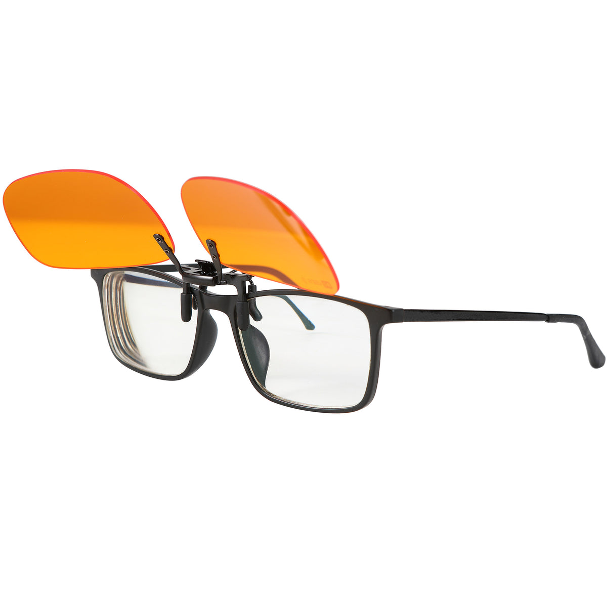 SleepAid Orange Flip-Up Clip-On Blue Light Glasses