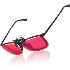SleepAidMax Red Flip-Up Clip-On Blue Light Glasses