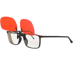 SleepAidMax Red Flip-Up Clip-On Blue Light Glasses