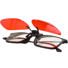 SleepAidMax Red Flip-Up Clip-On Blue Light Glasses