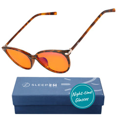 SleepAid Orange Jen Blue Light Glasses – Tortoise