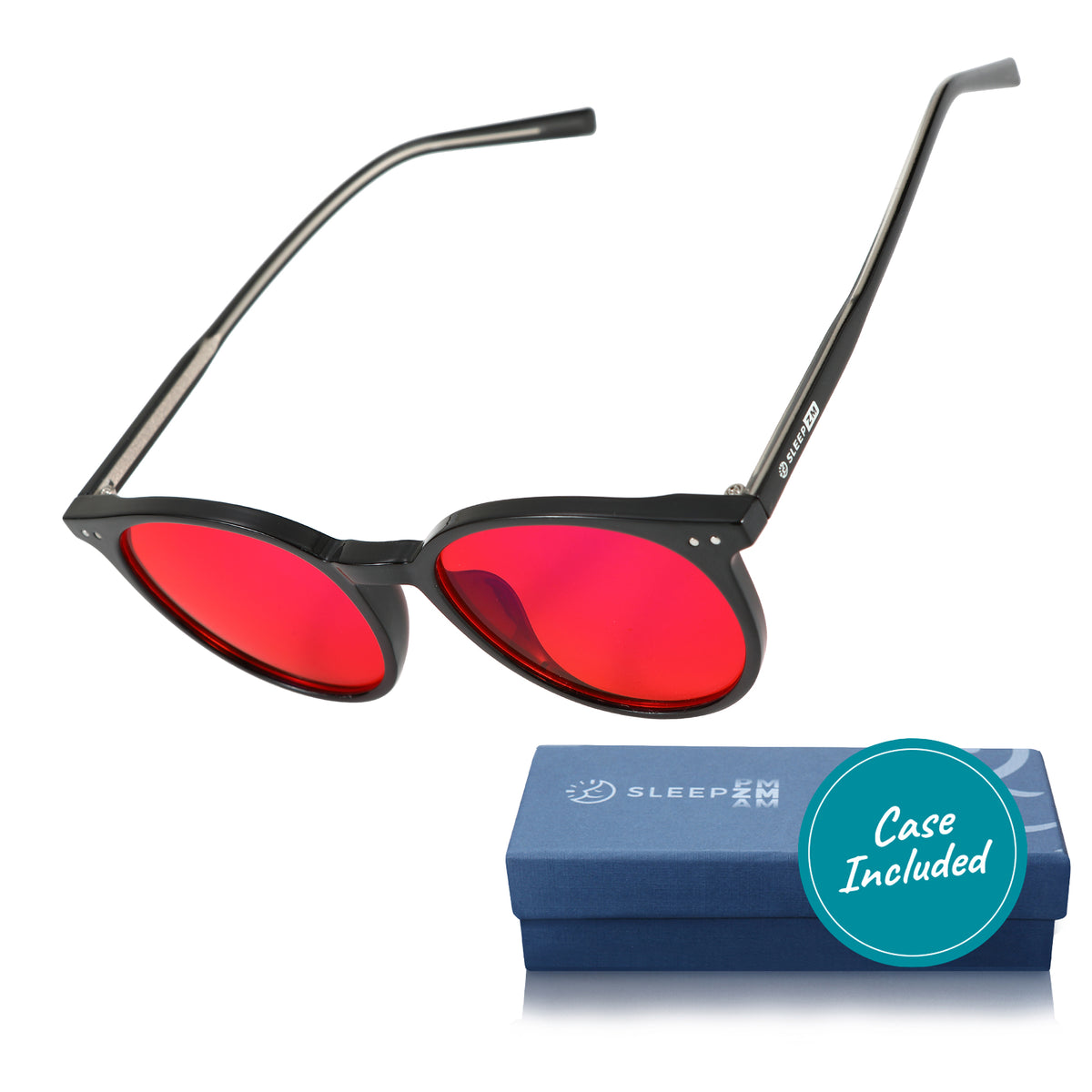 SleepAidMax Red Oracle Blue Light Glasses – Crystal