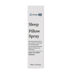 Sleep Pillow Spray packaging with 'sleep ZM' branding on a white background