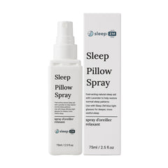 Sleep Pillow Spray bottle and packaging on a white background