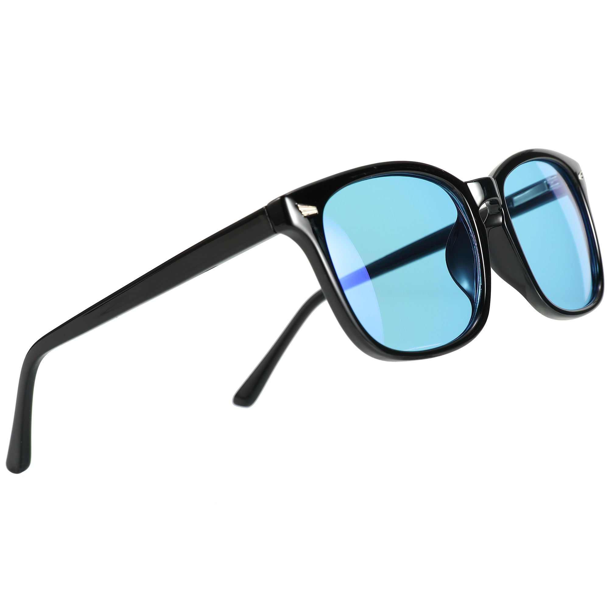 FlickerAid Black Wayfarer - Blue