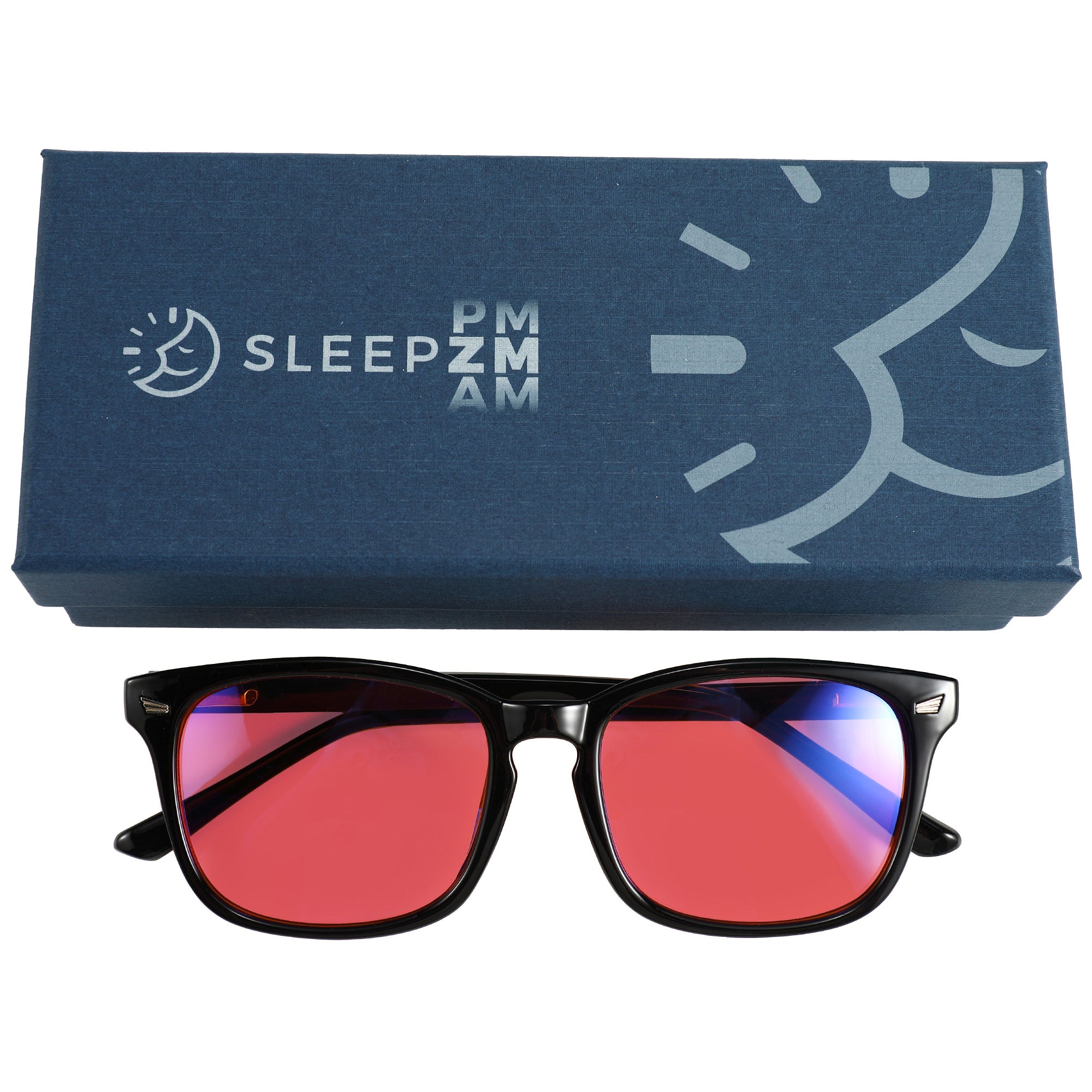 Serenity Black Wayfarer - Peach