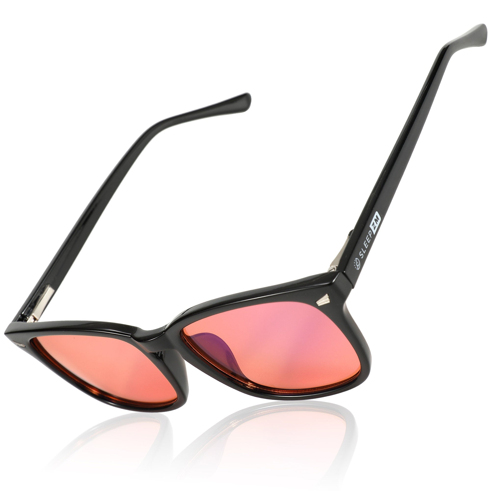 Serenity Black Wayfarer - Peach